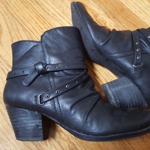 BareTrap Black Ankle Boots
